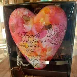 Demdaco Art Heart Friends are the flowers in the garden of life NIB